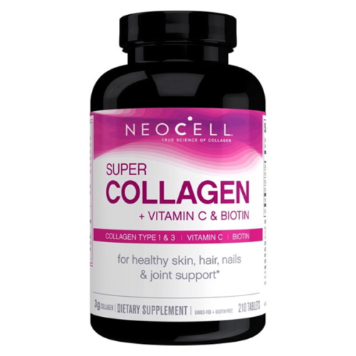 NeoCell Super Collagen + C 6,000mg Collagen Types 1 & 3+Vitamin C 210 Tablets