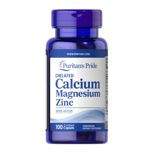 Puritan’s Pride Chelated Calcium Magnesium Zinc 100 Capsules