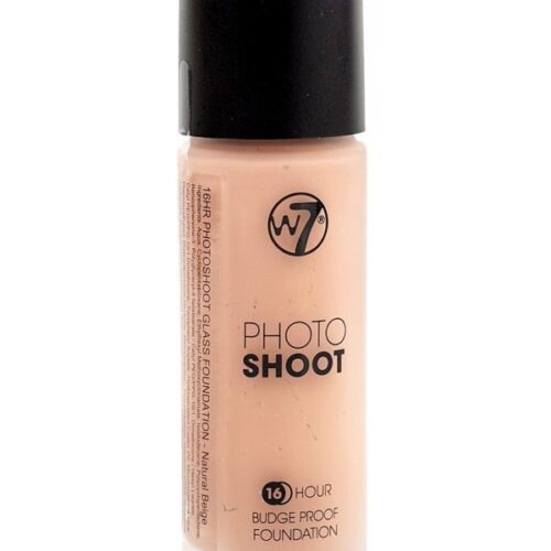 W7 Photo Shoot 16 Hour Budge Proof Foundation – Natural Beige