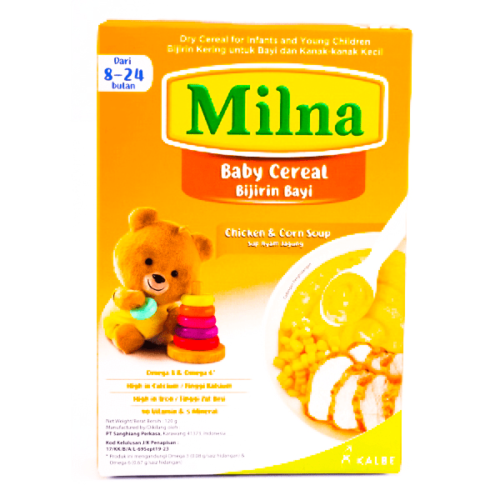 Milna Baby Cereal Chicken & Corn Soup For 8+ Babies-120g