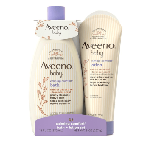 Aveeno Baby Calming Comfort Bath + Lotion Set