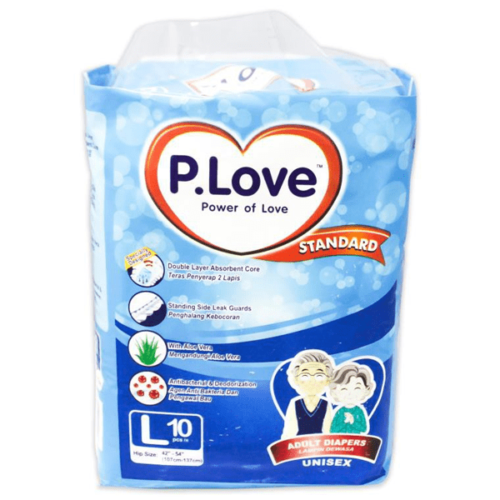 P.Love Standard Adult Diapers Unisex L 10 / XL 8