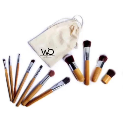 Bamboo make up brush set