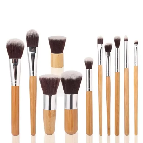 Bamboo make up brush set