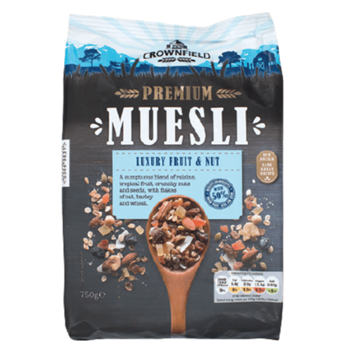 Crownfield Premium Museli with Dry Fruits, Nuts and Kernels 750g