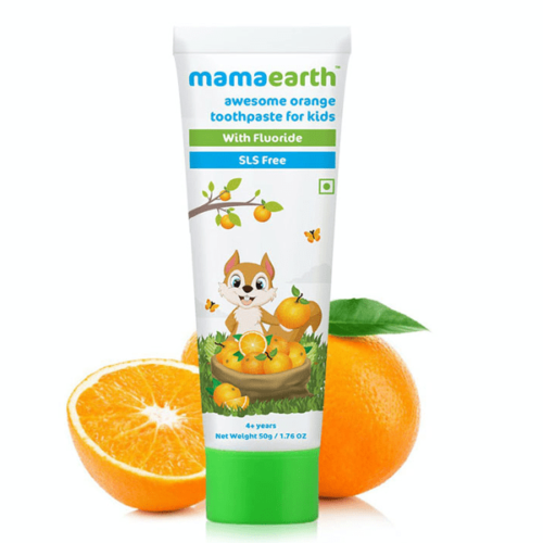 Mamaearth sulfate free awesome orange toothpaste 50gm