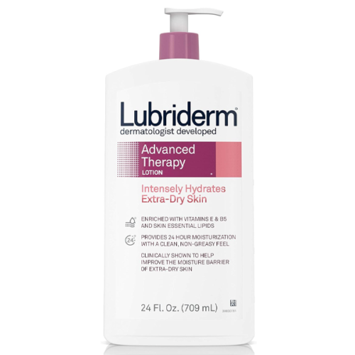 Lubriderm Advanced Therapy Moisturizing Lotion with Vitamins E and B5 Deep Hydration for Extra Dry Skin Non-Greasy Formula 24 Fl Oz 709ml