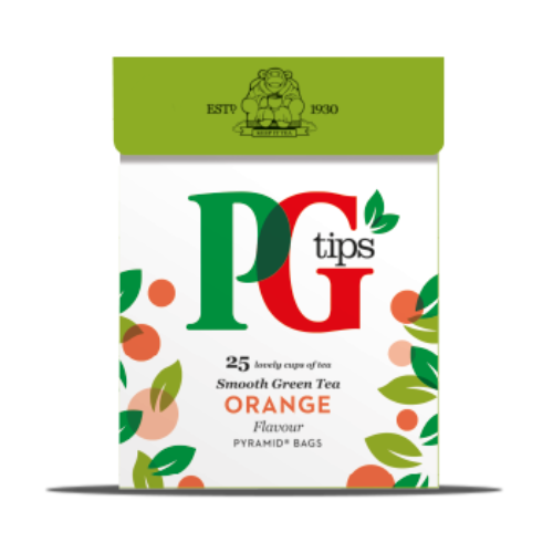 Pg Tips Green Orange 25S Pyramid Bags 35G