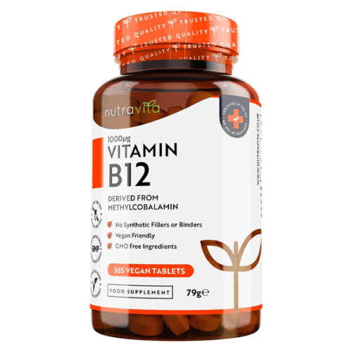 Nutravita Vitamin B12 1000mcg 365 Vegan Tablets