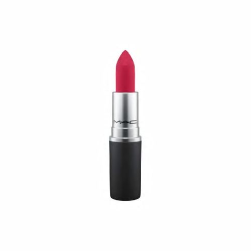 MAC Powder Kiss Lipstick-Shocking Revelation-Clean blue red