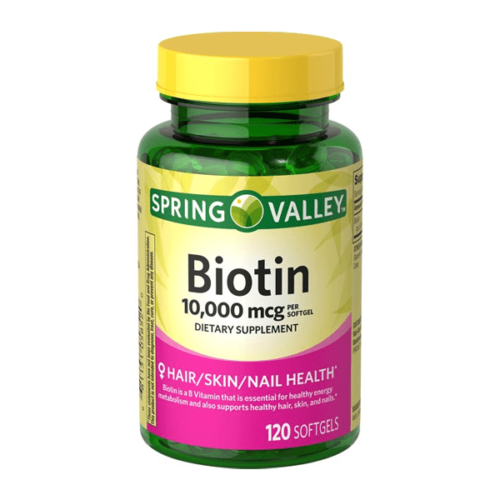 Spring Valley Biotin Dietary Supplement 10,000mcg 120 Softgels