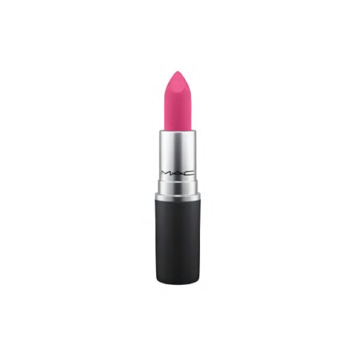 MAC Powder Kiss Lipstick-Velvet Punch-Bright cool fuschia