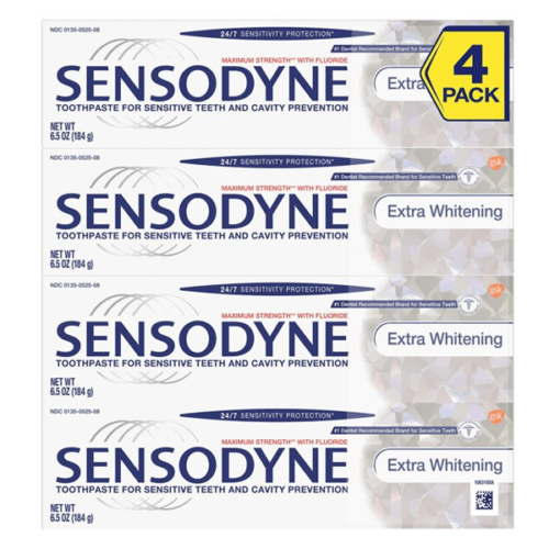 Sensodyne Extra Whitening Toothpaste 4 Pack