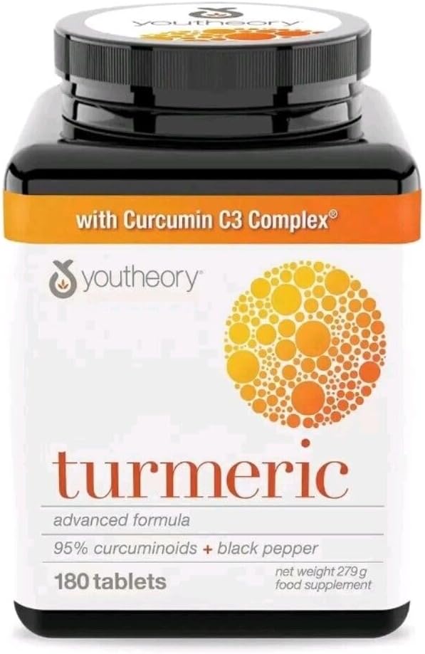 Youtheaory Turmeric Advanced Formula 180 Count