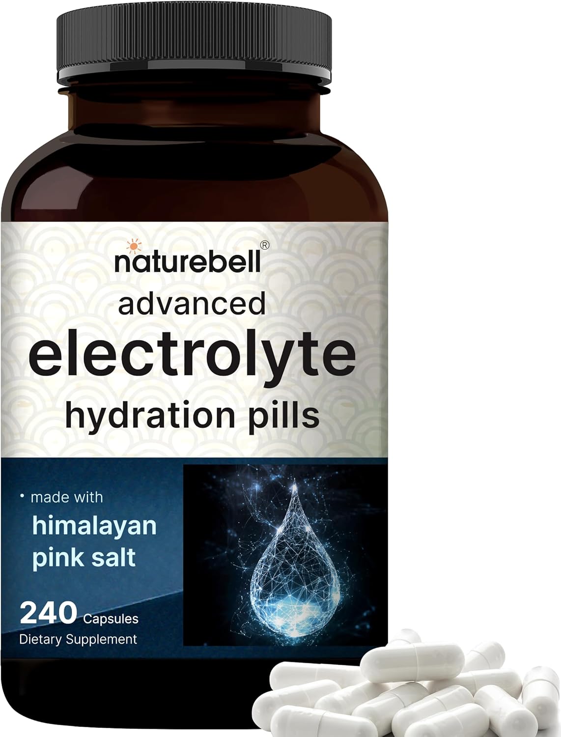 NatureBell Advanced Electrolyte Hydration Pills 240 Capsules