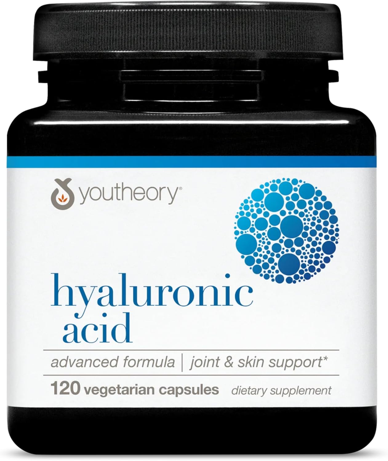 Youtheory Hyaluronic Acid Advanced Formula 120 Vegetarian Capsules