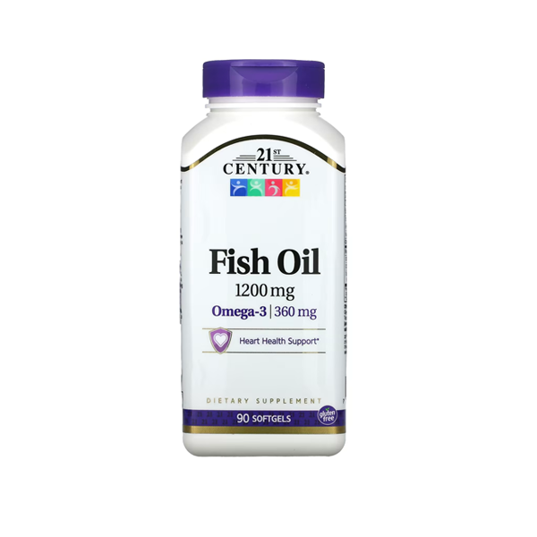 21st Century Fish Oil 1200mg Omega 3- 360mg 90 Softgels