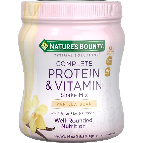 Nature’s Bounty Optimal Solutions Protein Powder With Collagen and Vanilla 453g
