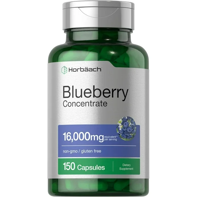 Horbaach Blueberry Extract 16000mg 150 Capsules