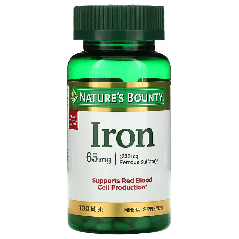 Nature’s Bounty Iron 65mg 100 Tablets