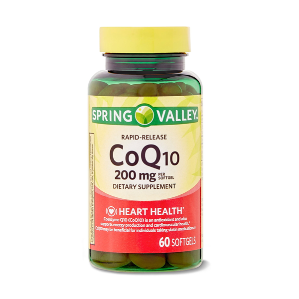 Spring Valley Coq10 Rapid Release 60 Softgels 200mg