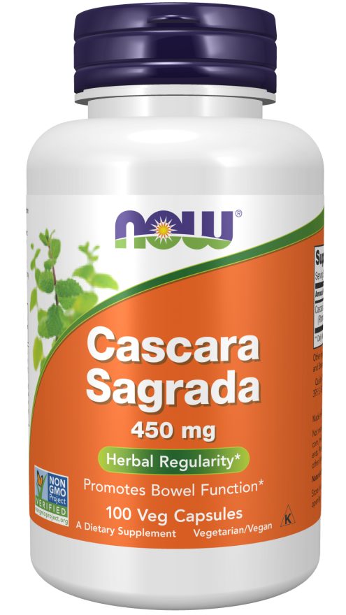 Now Foods Cascara Sagrada 450mg 100 Veg Capsules