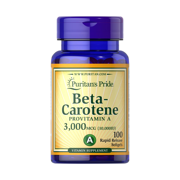 Puritan’s Pride Beta-Carotene 10,000 IU 100 Softgels