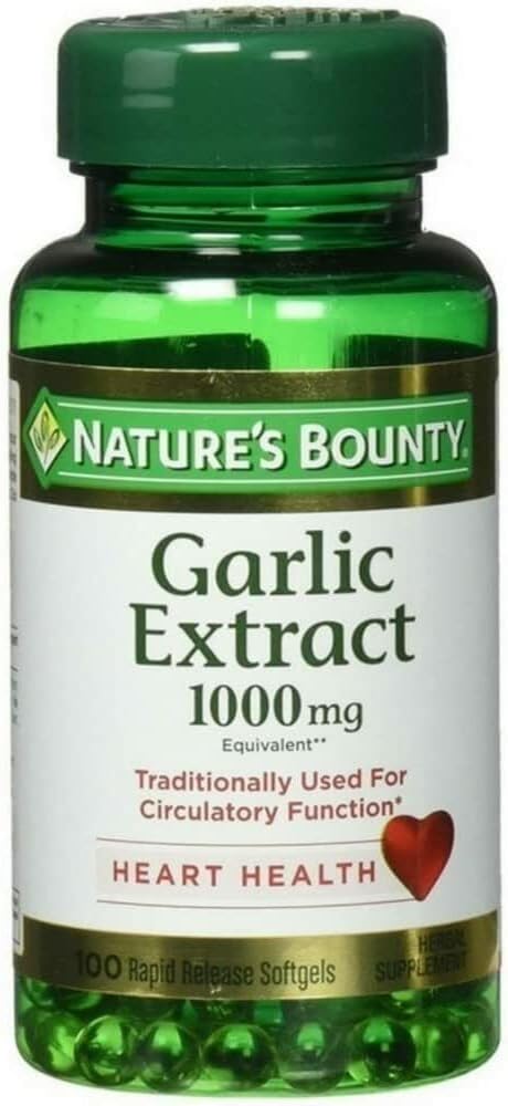 Nature’s Bounty Garlic Extract 1,000mg 100 Rapid Release Softgels