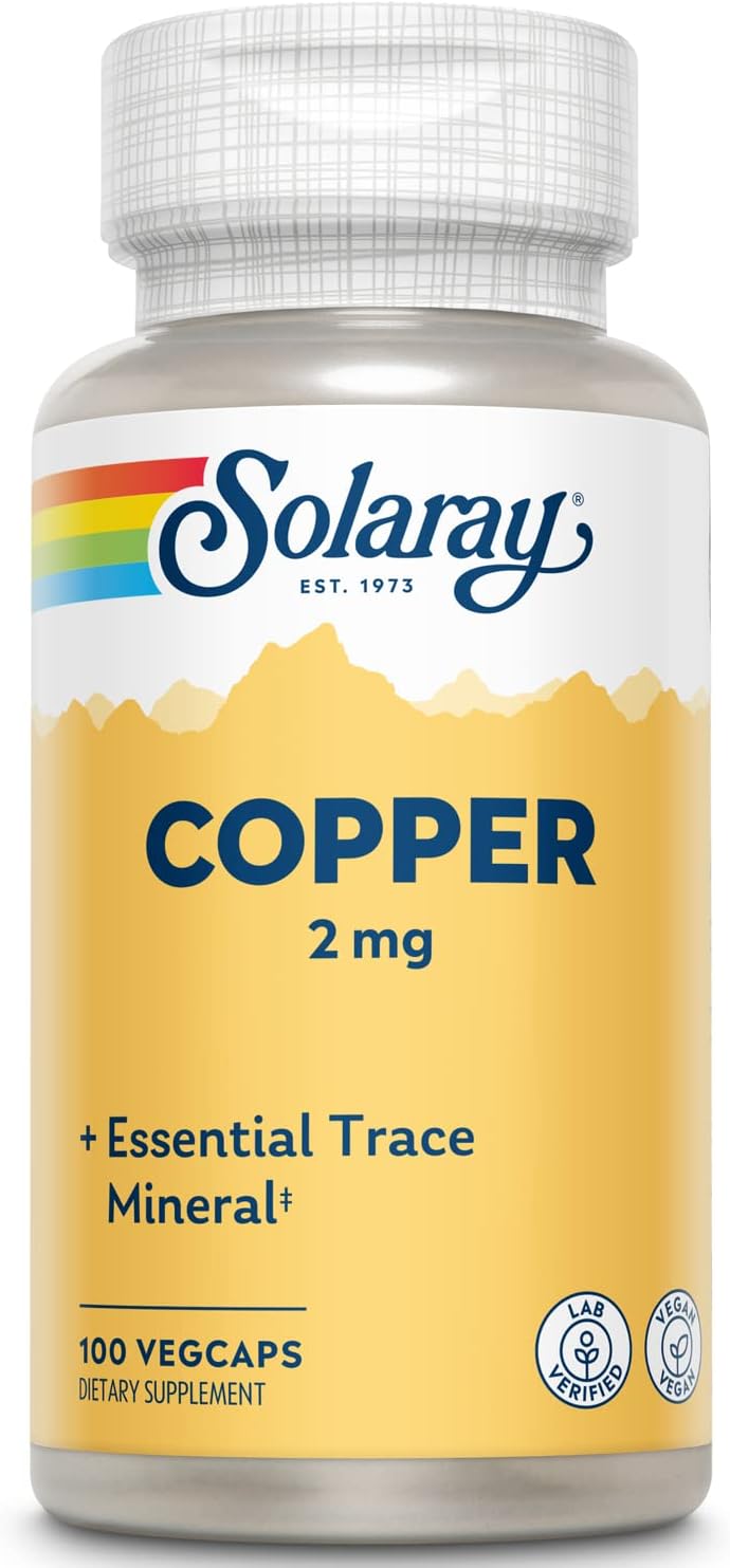 Solaray Copper 2mg 100 VegCaps