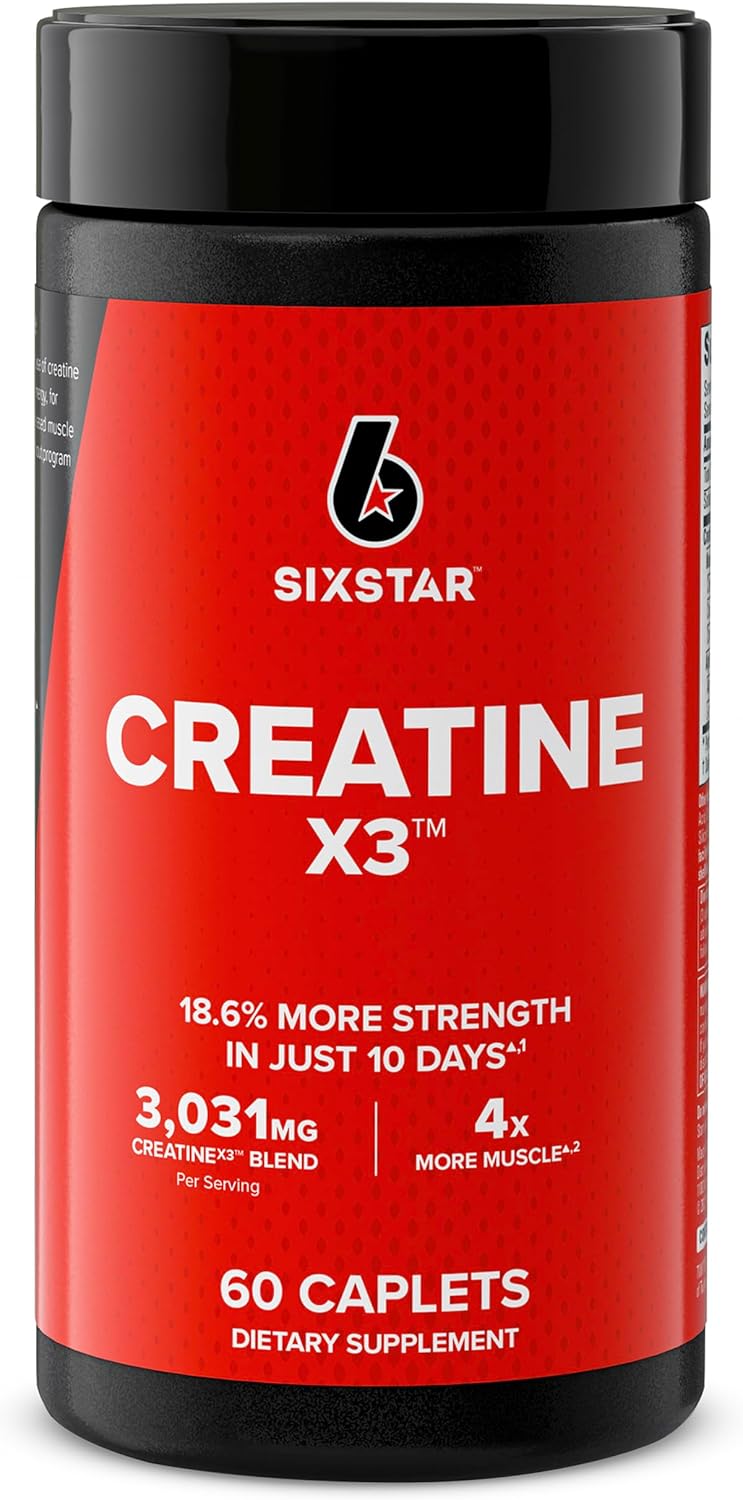 Six Star Creatine X3 3030mg 60 Caplets