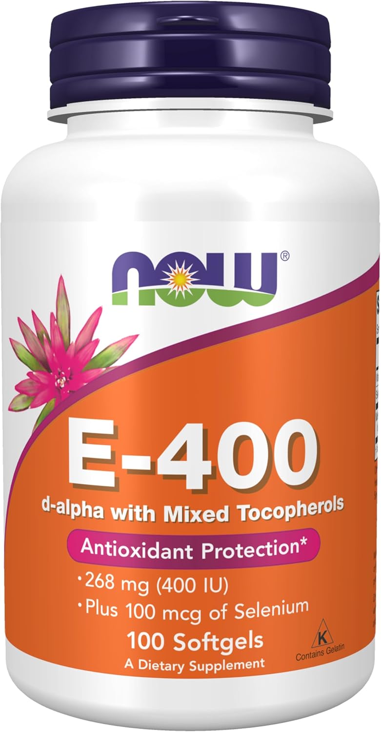 NOW Foods E-400 268mg (400Iu) 100 Softgels