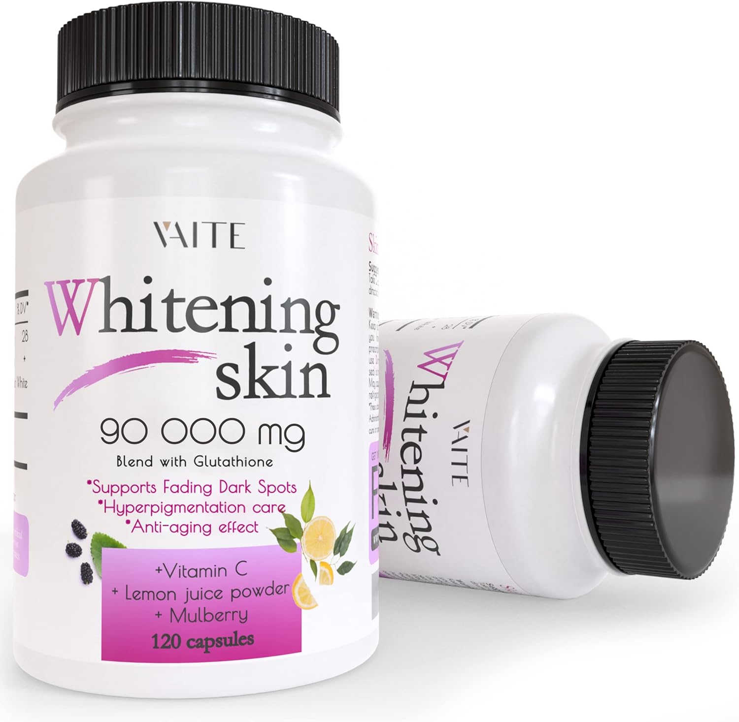 VAITE Glutathione Whitening Pills-90000mg 120 Capsules