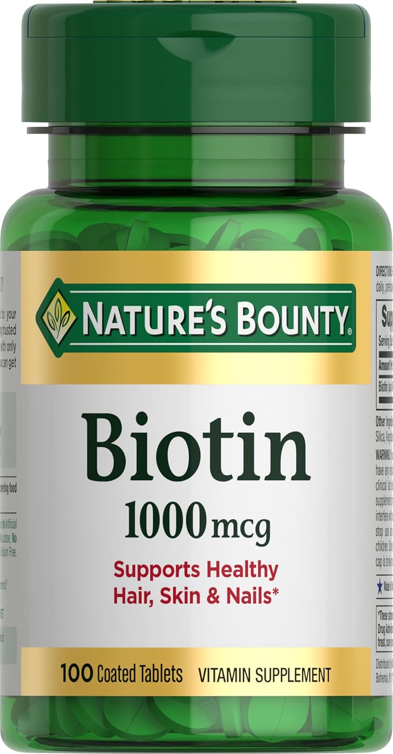 Nature’s Bounty Biotin 1000mcg 100 Tablets