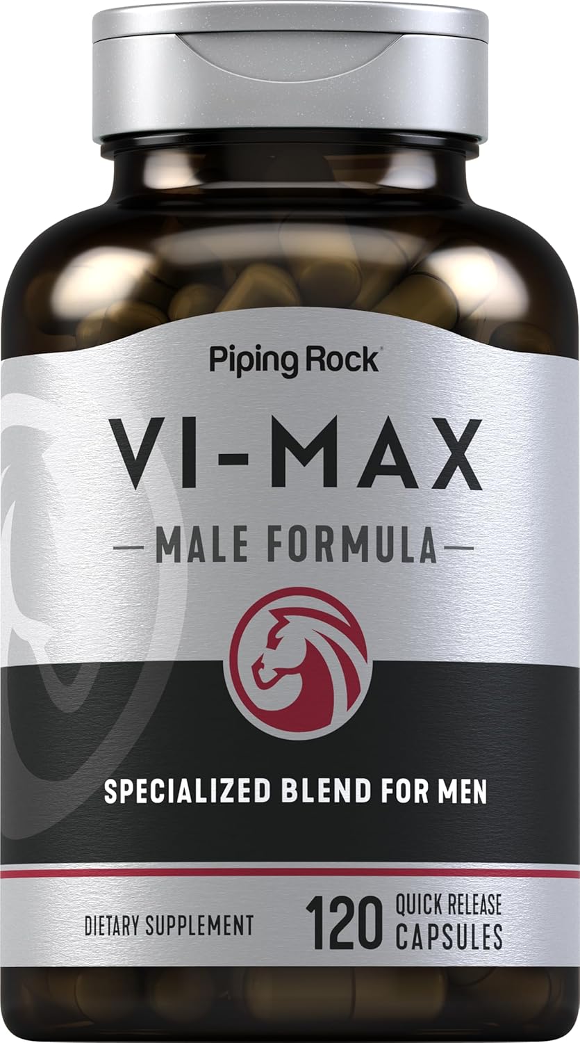 Piping Rock Vi-Max Male Formula “MEN ONLY” 120 Quick Release Capsules
