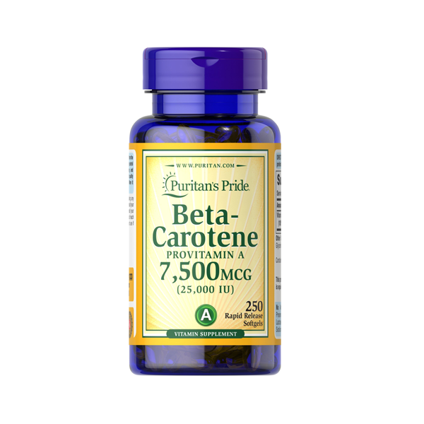 Puritan’s Pride Beta-Carotene 25,000IU 250 Softgels