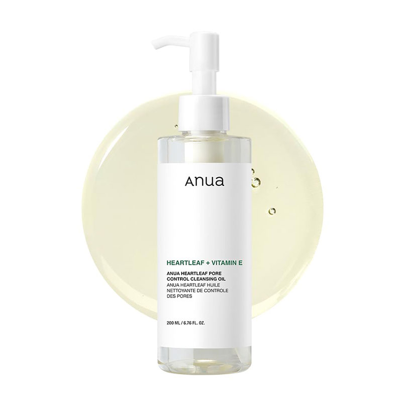 AnuaHeartleaf + Vitamin E Pore Control Cleansing Oil Mild 200ml