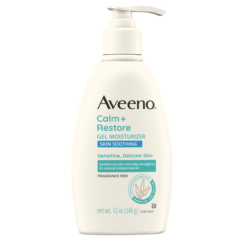 Aveeno Calm + Restore Gel Moisturizer Skin Soothing 340ml