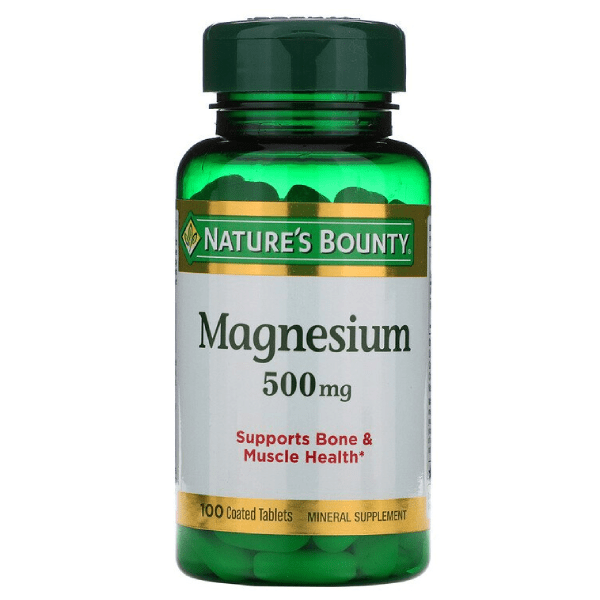 Nature’s Bounty Magnesium 500 mg 100 Coated Tablets