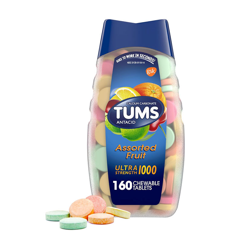 Tums Antacid Assorted Fruit 160 Tablets