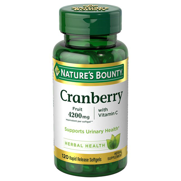 Nature’s Bounty Cranberry Pills 4200mg 120 Softgels