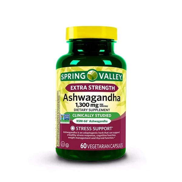 Spring Valley Ashwagandha Vegetrian 1300mg 60 Capsules