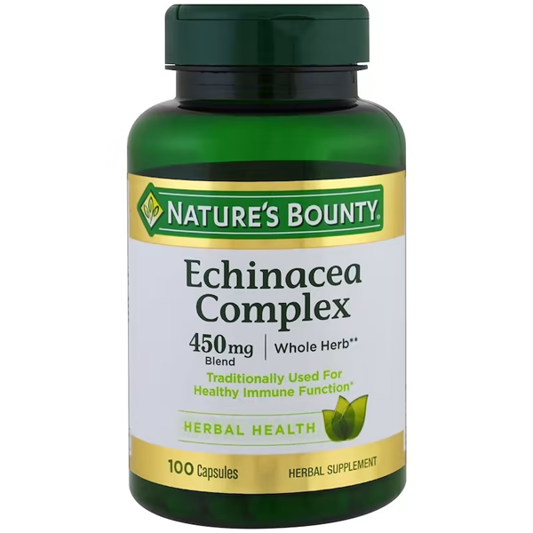 Nature’s Bounty Echinacea Complex 450mg 100 Capsules