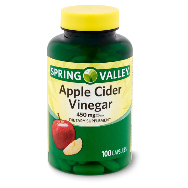 Spring Valley Apple Cider Vinegar Capsules 450 mg 100 Capsules