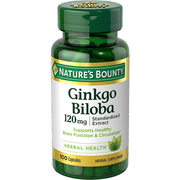 Nature’s Bounty Ginkgo Biloba120mg 100 Capsules