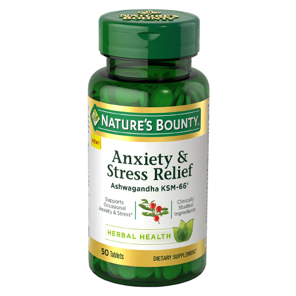 Nature’s Bounty Anxiety & Stress Relief 50 Tablets