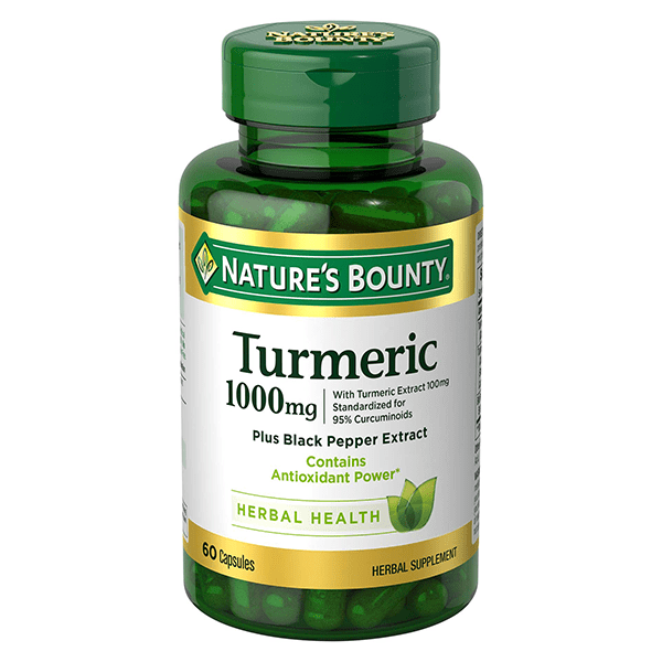 Nature’s Bounty Turmeric Plus Black Pepper Extract 1000mg 60 Capsules