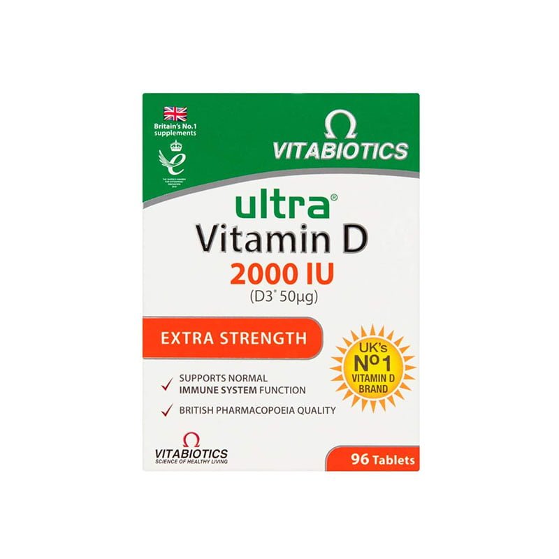 Vitabiotics Ultra Vitamin D 2000 IU Extra Strength 96 Tablets