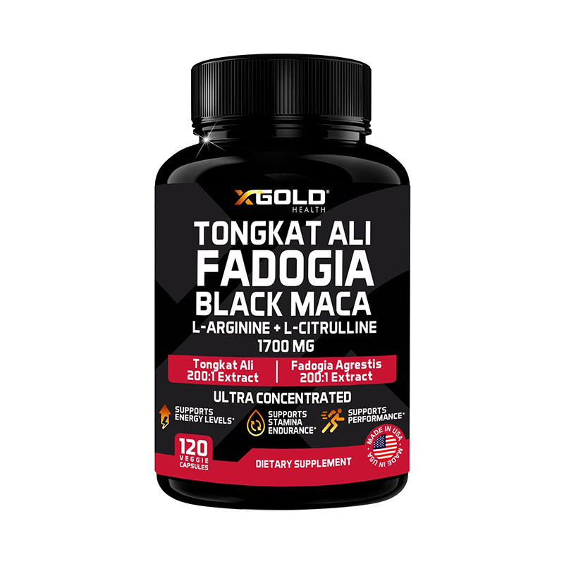 X Gold Health Tongkat Ali Fadogia Black Maca 120 Capsules