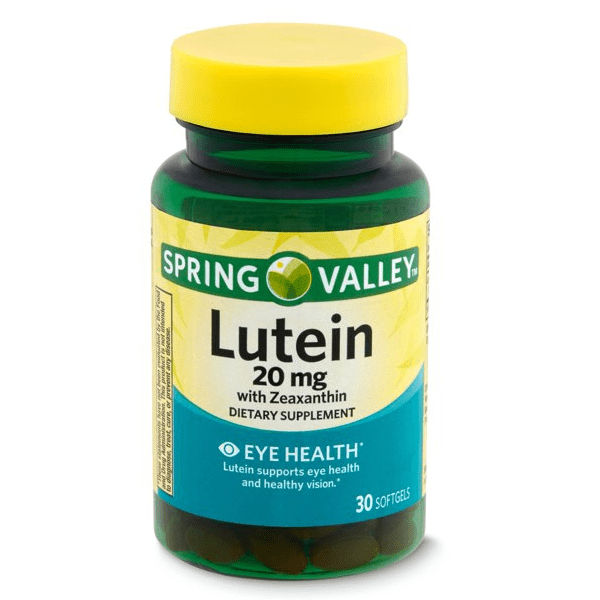Spring Valley Lutein with Zeaxanthin 20mg 30 Softgels