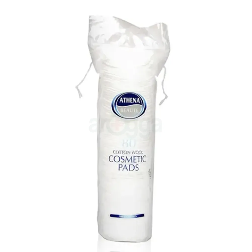 Athena Beaute 100% Cotton Wool Cosmetic Pads 80pcs